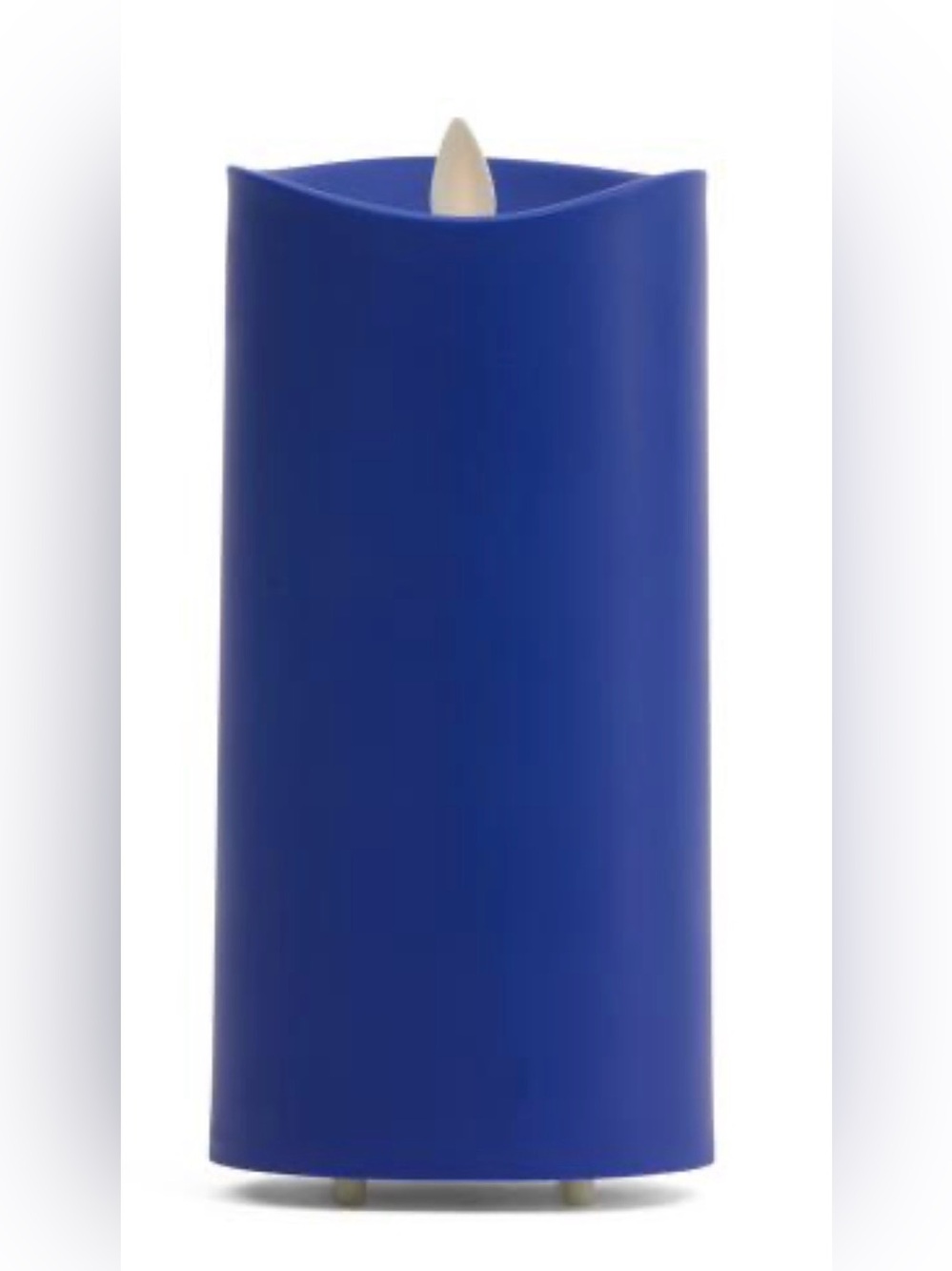 Luminara Real Flame-Effect Outdoor Candle - Vivid Ultramarine(6.5”)